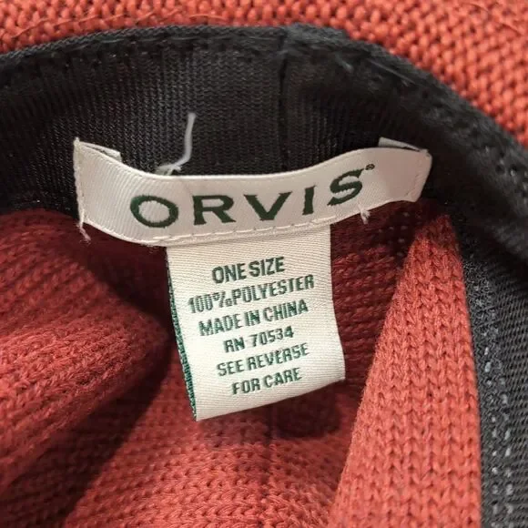 Orvis Packable Knit Adventure Hat -Rust Color - Picture 6 of 10
